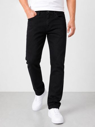 Lion Life Regular Fit Likralı Erkek Siyah Jean Pantolon 7736