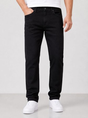 Lion Life Regular Fit Likralı Erkek Siyah Jean Pantolon 7736