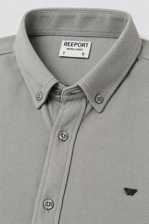 Reeport Likralı Kısa Kol Slim Fit Erkek Gömlek - 7741