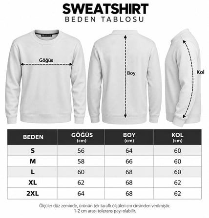 Glow Star Bisiklet Yaka Slim Fit Erkek Sweatshirt - 7777