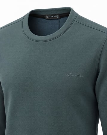 Glow Star Bisiklet Yaka Slim Fit Erkek Sweatshirt - 7777