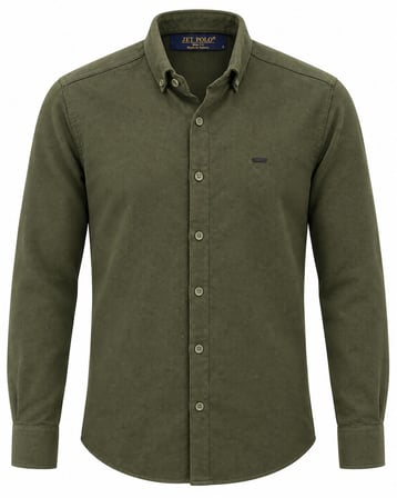 Jet Polo Uzun Kol Slim Fit Erkek Örme Gömlek - 7778
