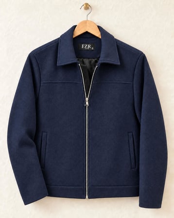 Claassics Men Erkek Oversize Kısa Kaşe Kaban Ceket - 7794