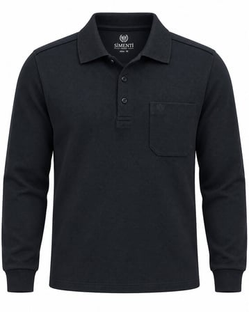 Simenti Regular Fit Polo Yaka Uzun Kol Sweatshirt - 7798