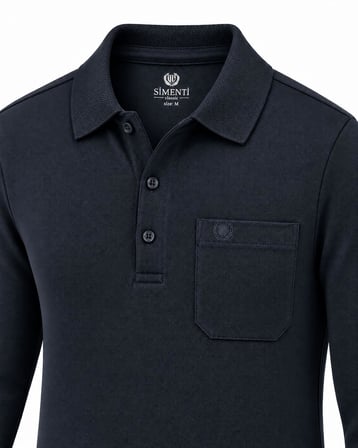 Simenti Regular Fit Polo Yaka Uzun Kol Sweatshirt - 7798