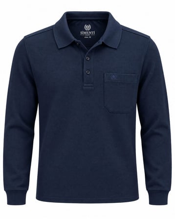 Simenti Regular Fit Polo Yaka Uzun Kol Sweatshirt - 7798