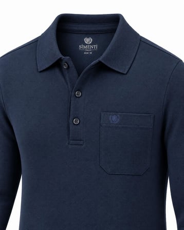 Simenti Regular Fit Polo Yaka Uzun Kol Sweatshirt - 7798