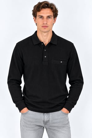Simenti Regular Fit Polo Yaka Triko Sweatshirt - 7800