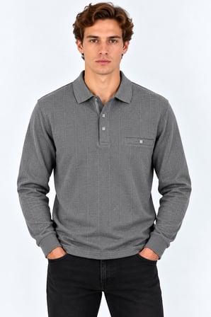 Simenti Regular Fit Polo Yaka Triko Sweatshirt - 7800