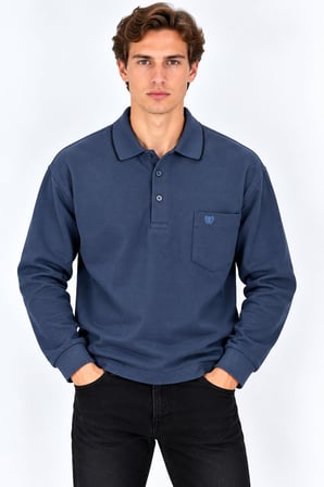 Simenti Regular Fit Polo Yaka Sweatshirt - 7801
