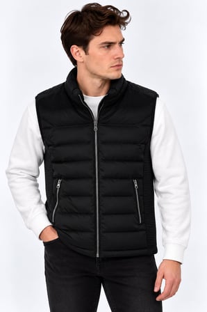 Fermuarlı Erkek Slim Fit Triko Nova Yelek 7830