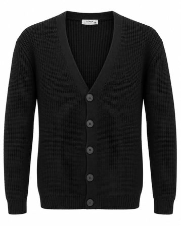 Günsa Comfort Fit Erkek Tam Düğmeli Triko Ceket - 7833