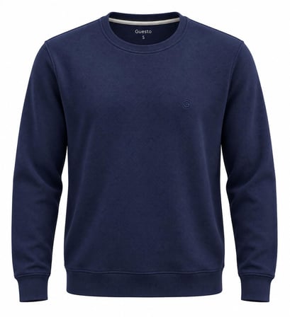 Guesto Bisiklet Yaka Slim Fit Erkek Sweatshirt - 7840