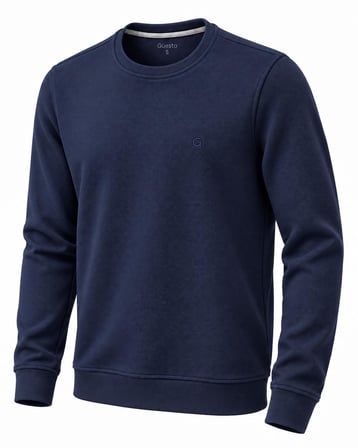 Guesto Bisiklet Yaka Slim Fit Erkek Sweatshirt - 7840