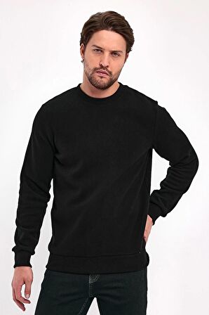 Classics Comfort Fit Uzun Kol Sıfır Yaka Beyaz Sweatshirt-6372