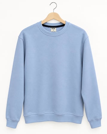 Basic Bisiklet Yaka Relaxed Regular Erkek Sweatshirt - 7773