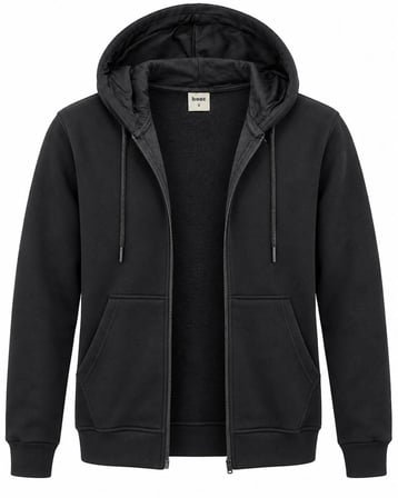 Classics Men Tam Fermuarlı Kapşonlu Ceket - 7775