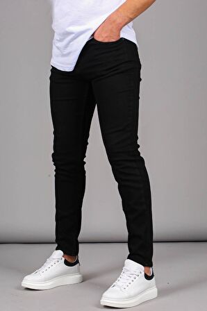 Sheff Denim Original Slim Fit Siyah Jeans-6453