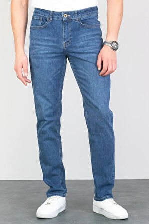 Big Rodoc Regular Fit Likralı Erkek Mavi Jean Pantolon-7121