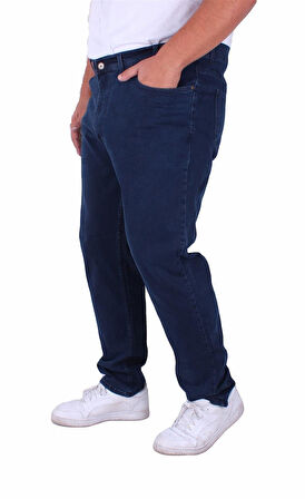 Regular Fit Likralı Büyük Beden Erkek Jean Pantolon-7204