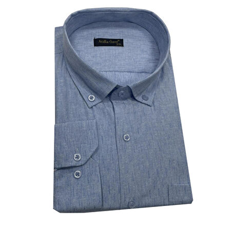 Atilla Özer Büyük Beden Klasik Erkek Gömlek 7325