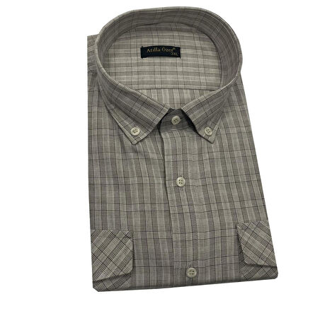 Atilla Özer Büyük Beden Klasik Erkek Gömlek 7326