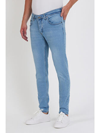 Sheff Buz Mavi Erkek Slim Fit Jean Pantolon 7341