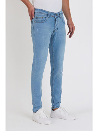 Sheff Buz Mavi Erkek Slim Fit Jean Pantolon 7341