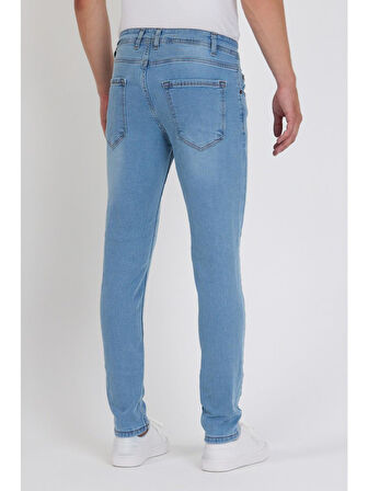 Sheff Buz Mavi Erkek Slim Fit Jean Pantolon 7341