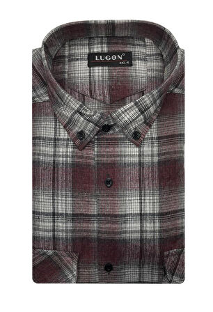 Kaşmir Büyük Beden Klasik Çift Cepli Erkek Gömlek - 7394