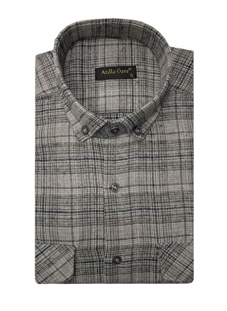 Atilla Özer Kışlık Kaşmir Erkek Gömlek - 7463