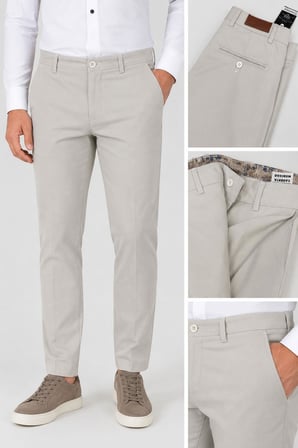 Caserta Slim Fit Likralı Boru Erkek Kumaş Pantolon - 7712
