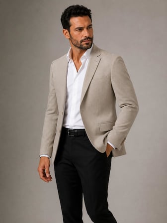 Erkek İtalyan Kesim Yarım Astar Blazer Ceket Klasik ve Modern Şıklık - 7732