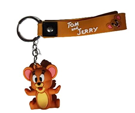 Tom ve Jerry Karikatür Anime Figürü PVC Bebek Çanta Anahtarlığı