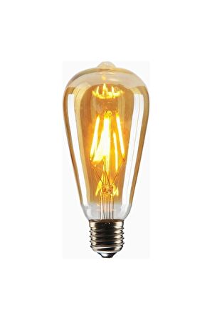 St64 Flamanlı 4w Led Rustik Dekoratif Ampul Vintage Aydınlatma