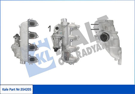 Ford Egr Valfı (manıfoldlu Komple ) Connect 1,8tdci 110ps 02>13 S Max Galaxy 1,8tdci 110ps 06 /> - Kale 354205