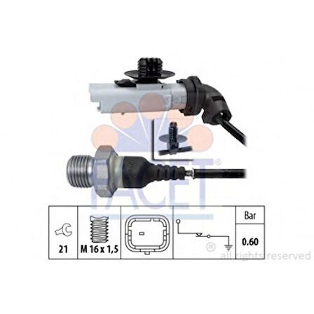 Psa Yag Musuru 207-208-508-5008-Partner Berlingo-C3 II-C4 II-C5 İiids3-Ds4-Ds5 1.6hdi Dv6dted - Facet 7.0199