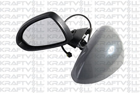 Opel Dis Dikiz Aynası Elektrikli İsitmalı Astarlı Kol Astarlı Asferik Sol Corsa D 2006- - Kraftvoll 09110067