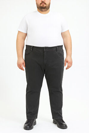 Regular Fit Likralı Büyük Beden Erkek Jean Pantolon 7374