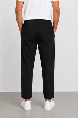Keten Erkek Beli Bağlamalı Casual Jogger Pantolon 7734