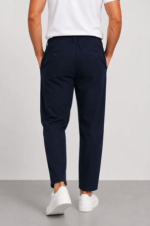 Keten Erkek Beli Bağlamalı Casual Jogger Pantolon 7734