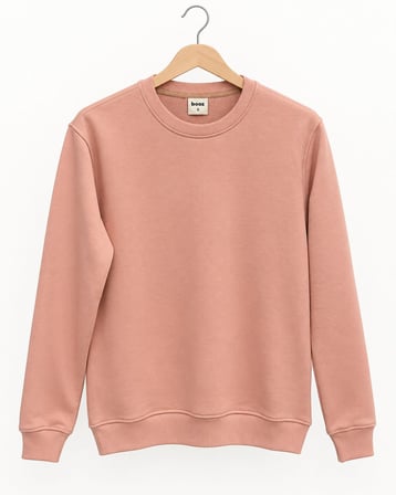 Basic Bisiklet Yaka Relaxed Regular Erkek Sweatshirt - 7773