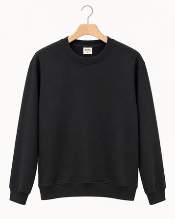 Basic Bisiklet Yaka Relaxed Regular Erkek Sweatshirt - 7773