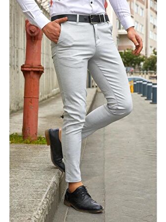 Captiva İtalyan Kesim Slim Fit Erkek Keten Pantolon-5419