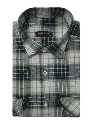 Atilla Özer Kışlık Kaşmir Erkek Gömlek - 7463