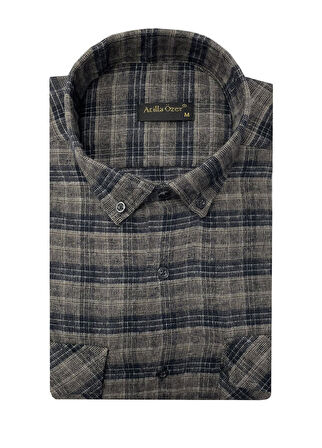 Atilla Özer Kışlık Kaşmir Erkek Gömlek - 7463