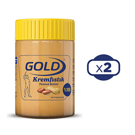 Gold %100 Fıstık Ezmesi 340 gr x 2 Adet