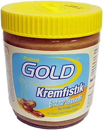 Polmak Gold Şeker İlavesiz 340 gr Yer Fıstık Ezmesi