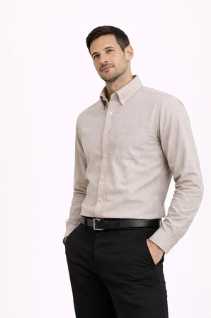 Dormen Uzun Kol Klasik Erkek Regular Fit Gömlek 7607