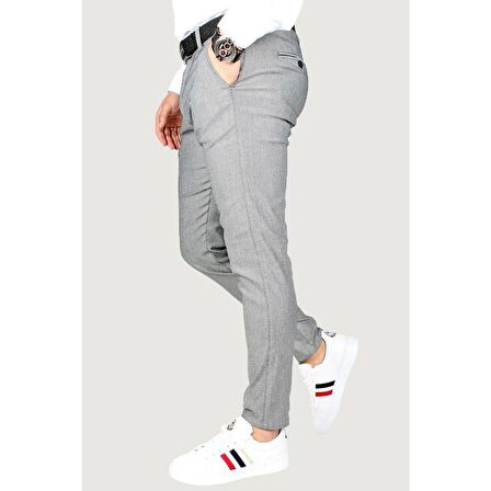 Captiva İtalyan Kesim Slim Fit Erkek Keten Pantolon-5419